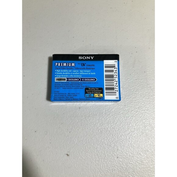 Sony DVC Premium Mini DV Digital Video Tape DVM60PRL 60 Minute New - Picture 2 of 2